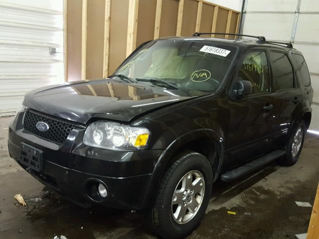 1FMCU93137KA11840 - 2007 FORD ESCAPE XLT BLACK photo 2