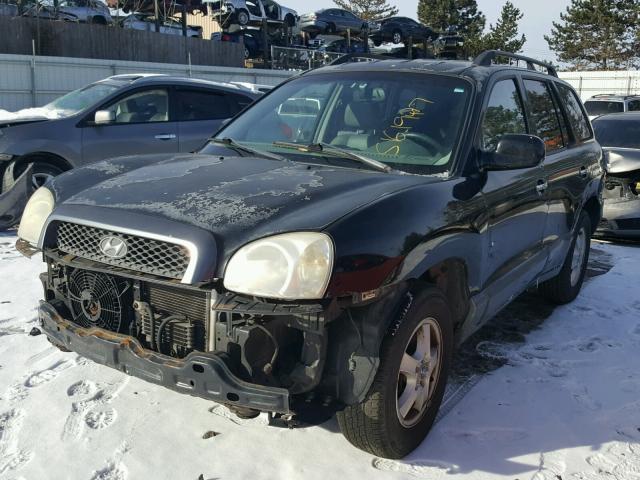 KM8SC13E53U521849 - 2003 HYUNDAI SANTA FE G BLACK photo 2