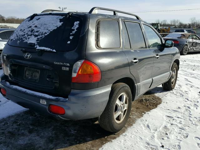 KM8SC13E53U521849 - 2003 HYUNDAI SANTA FE G BLACK photo 4