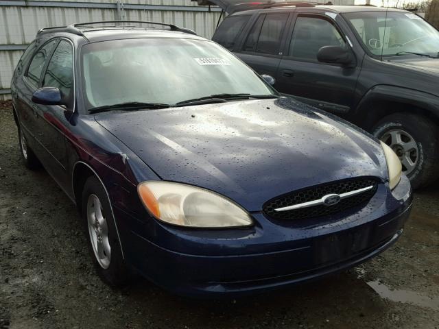 1FAFP58U81G128334 - 2001 FORD TAURUS SE BLUE photo 1