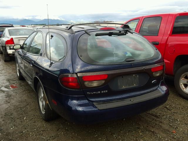 1FAFP58U81G128334 - 2001 FORD TAURUS SE BLUE photo 3