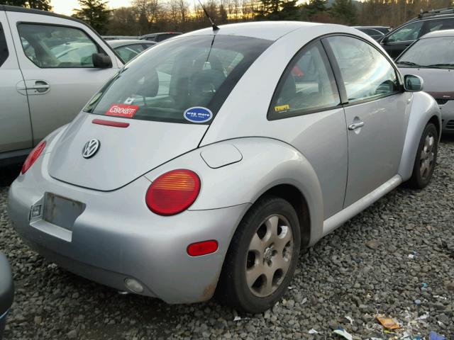 3VWCB21C32M416441 - 2002 VOLKSWAGEN NEW BEETLE SILVER photo 4