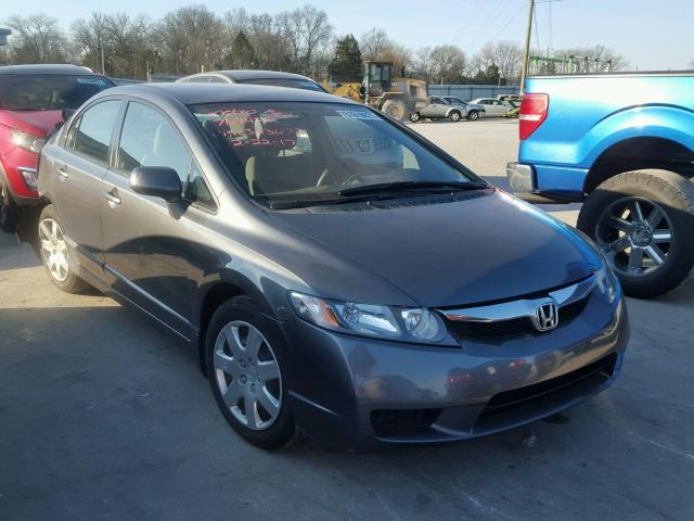 2HGFA16529H323072 - 2009 HONDA CIVIC LX GRAY photo 1