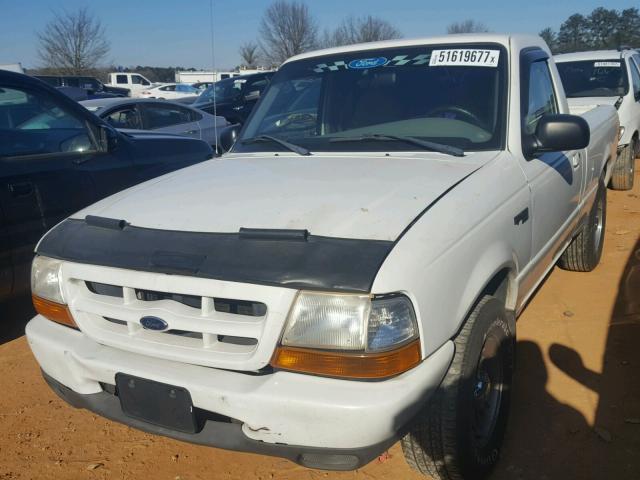 1FTYR10V1XPA40647 - 1999 FORD RANGER WHITE photo 2