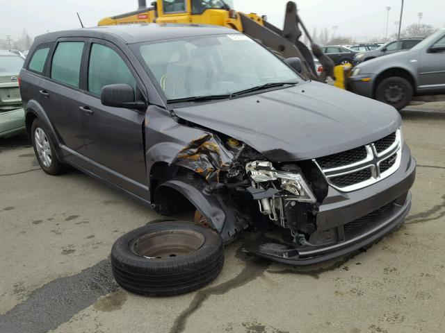 3C4PDCAB5ET160325 - 2014 DODGE JOURNEY SE GRAY photo 1