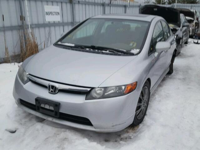 2HGFA16877H004239 - 2007 HONDA CIVIC EX SILVER photo 2