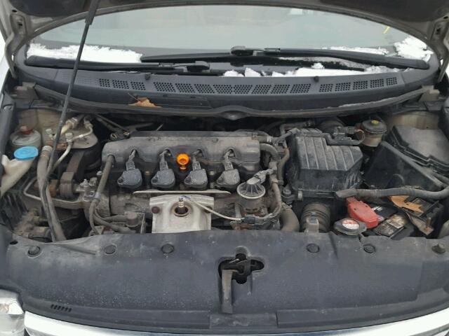 2HGFA16877H004239 - 2007 HONDA CIVIC EX ვერცხლისფერი ფოტო 7