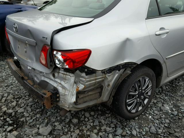 JTDBL40E199031043 - 2009 TOYOTA COROLLA BA SILVER photo 9