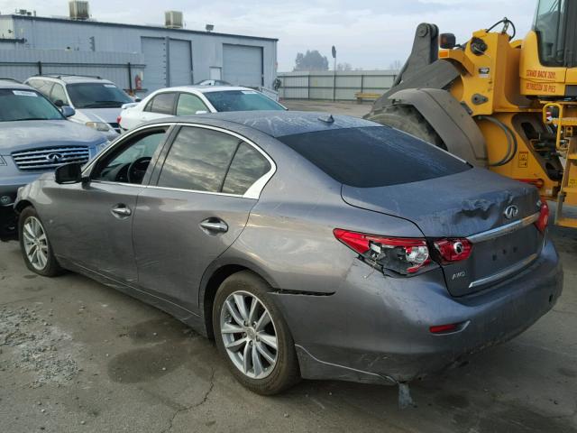 JN1BV7AR5EM704486 - 2014 INFINITI Q50 BASE Сірий фото 3