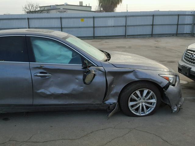 JN1BV7AR5EM704486 - 2014 INFINITI Q50 BASE Сірий фото 9