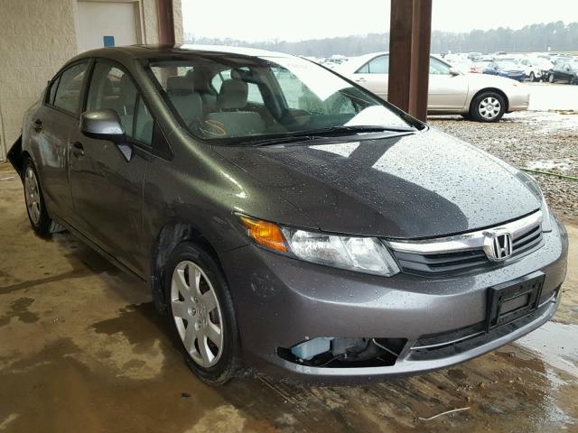 19XFB2F80CE061308 - 2012 HONDA CIVIC EX ნაცრისფერი ფოტო 1