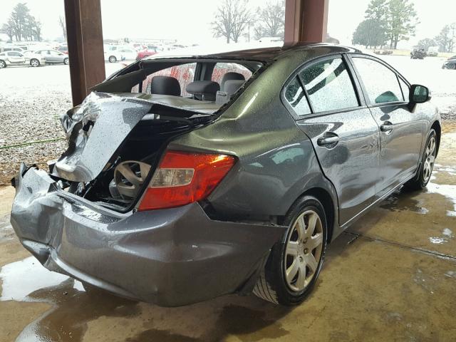 19XFB2F80CE061308 - 2012 HONDA CIVIC EX ნაცრისფერი ფოტო 4