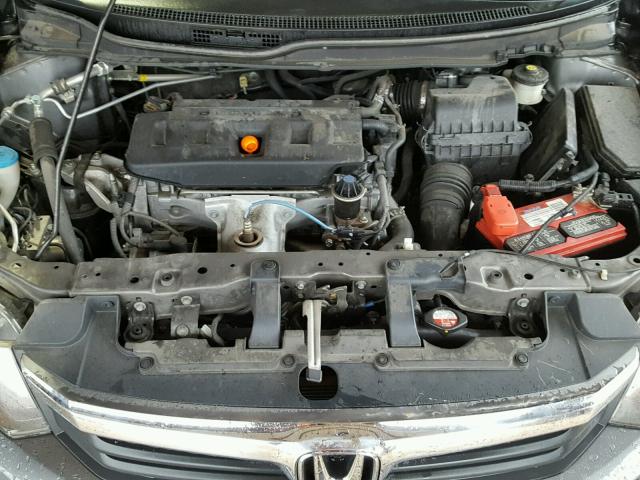 19XFB2F80CE061308 - 2012 HONDA CIVIC EX ნაცრისფერი ფოტო 7