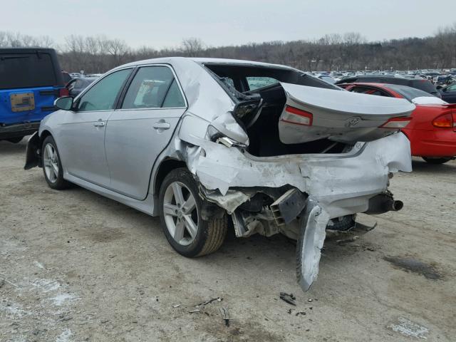 4T1BF1FKXEU312392 - 2014 TOYOTA CAMRY L SILVER photo 3