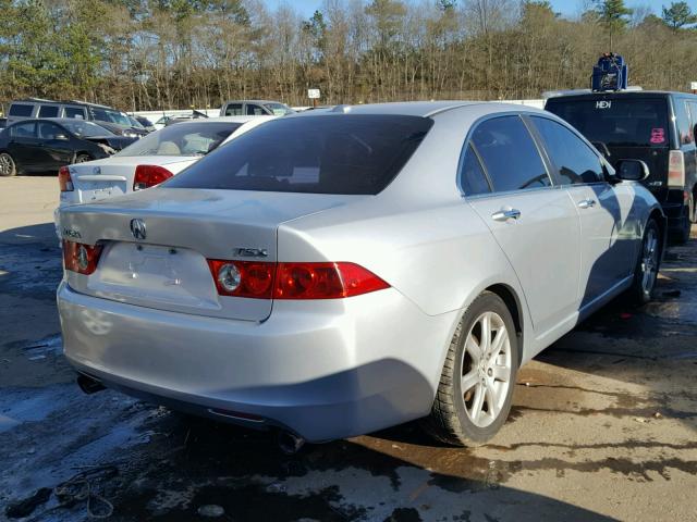 JH4CL96905C011129 - 2005 ACURA TSX SILVER photo 4