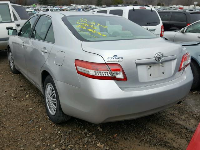 4T1BF3EK1BU148572 - 2011 TOYOTA CAMRY BASE SILVER photo 3