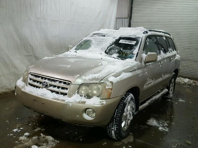 JTEGF21A120059993 - 2002 TOYOTA HIGHLANDER TAN photo 2