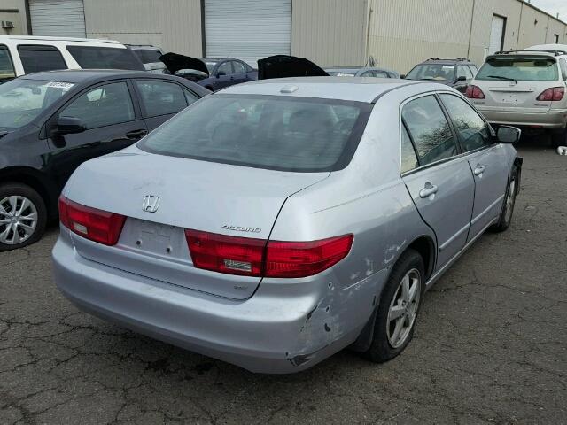 1HGCM56725A038089 - 2005 HONDA ACCORD EX SILVER photo 4