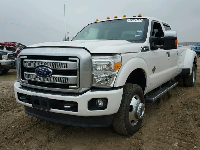 1FT8W3DT0GEA02206 - 2016 FORD F350 SUPER WHITE photo 2