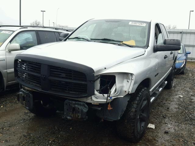 1D7HU18N08S619071 - 2008 DODGE RAM 1500 S SILVER photo 2