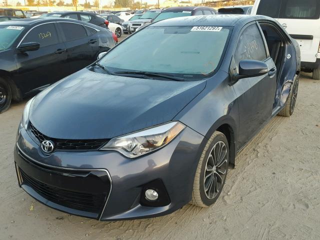 5YFBURHE4FP238448 - 2015 TOYOTA COROLLA L BLUE photo 2