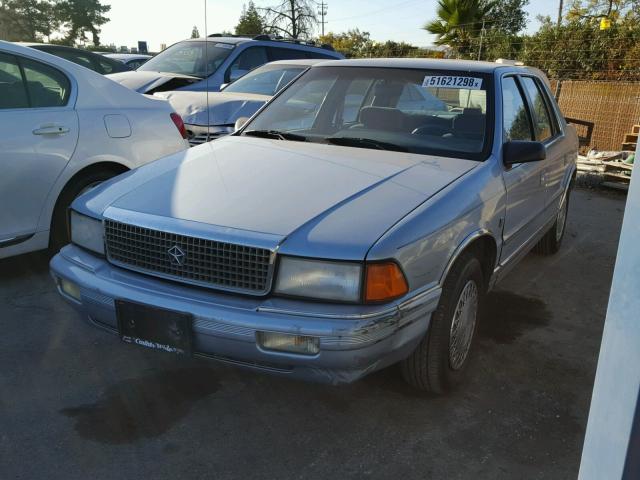 1P3XA5631LF845967 - 1990 PLYMOUTH ACCLAIM LE BLUE photo 2