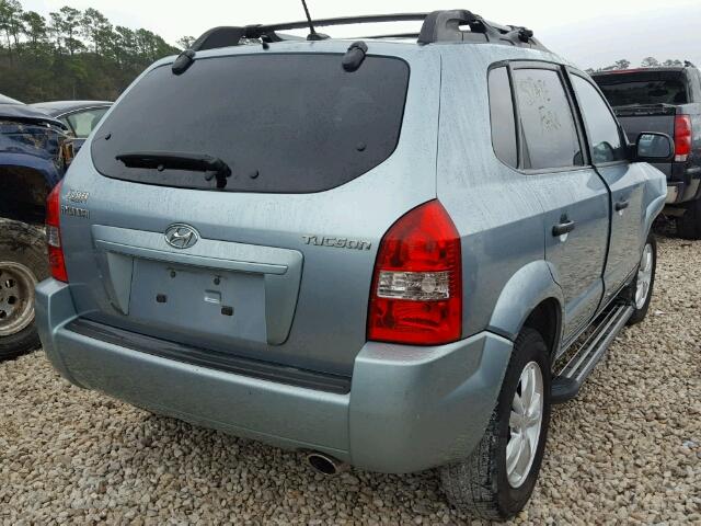 KM8JM12BX9U979427 - 2009 HYUNDAI TUCSON GLS BLUE photo 4