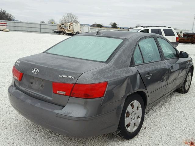 5NPET46C79H449942 - 2009 HYUNDAI SONATA GLS SILVER photo 4