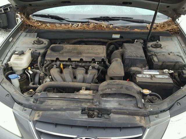 5NPET46C79H449942 - 2009 HYUNDAI SONATA GLS SILVER photo 7