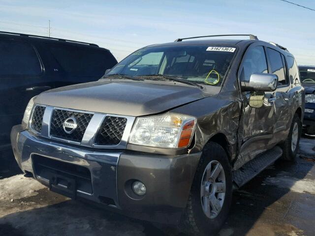 5N1AA08B06N720400 - 2006 NISSAN ARMADA SE GRAY photo 2