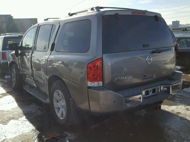 5N1AA08B06N720400 - 2006 NISSAN ARMADA SE GRAY photo 3