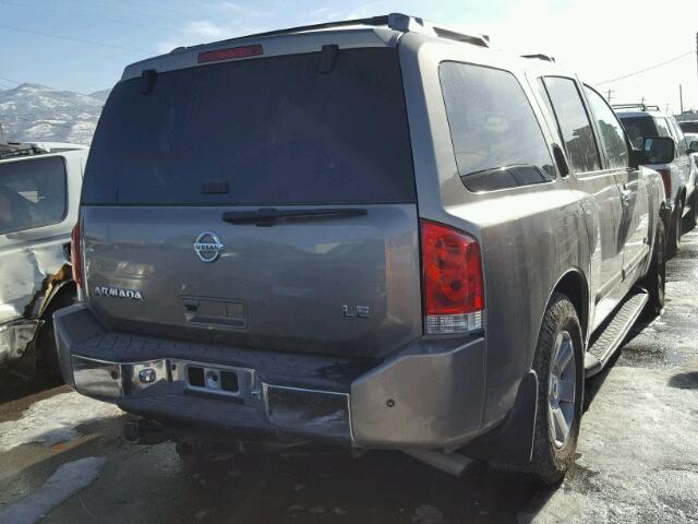 5N1AA08B06N720400 - 2006 NISSAN ARMADA SE GRAY photo 4