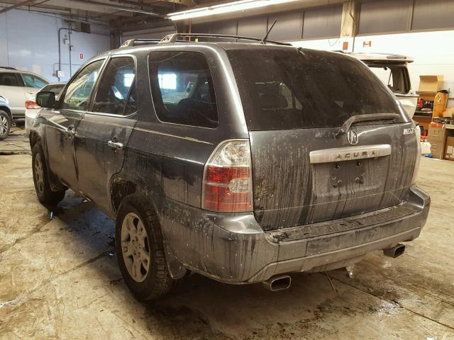 2HNYD18804H511307 - 2004 ACURA MDX TOURIN GRAY photo 3