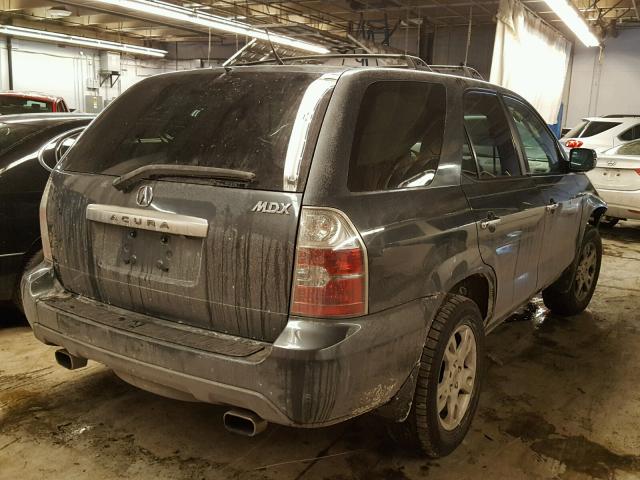 2HNYD18804H511307 - 2004 ACURA MDX TOURIN GRAY photo 4