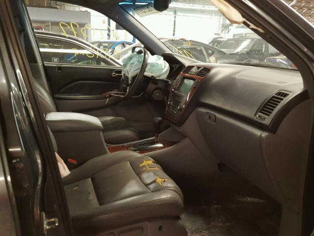 2HNYD18804H511307 - 2004 ACURA MDX TOURIN GRAY photo 5