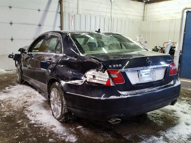 WDDHF8JB2CA528823 - 2012 MERCEDES-BENZ E 350 4MAT BLUE photo 3