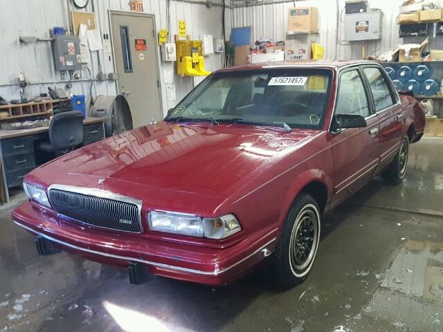 1G4AG55M8R6450848 - 1994 BUICK CENTURY SP MAROON photo 2