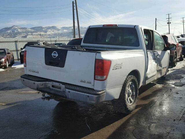 1N6AA07B95N517913 - 2005 NISSAN TITAN XE WHITE photo 4