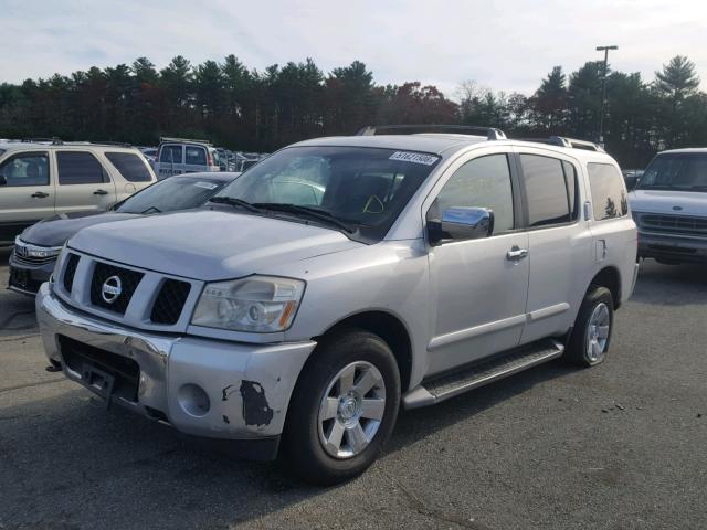 5N1AA08B24N726454 - 2004 NISSAN ARMADA SE SILVER photo 2