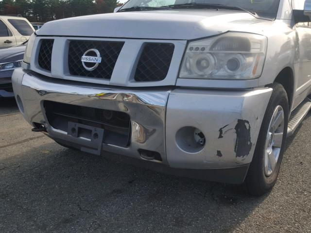 5N1AA08B24N726454 - 2004 NISSAN ARMADA SE SILVER photo 9