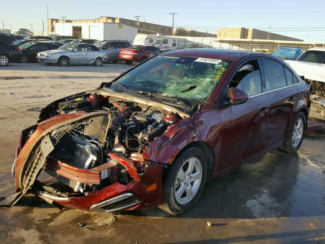 1G1PE5SB3G7143563 - 2016 CHEVROLET CRUZE LIMI BURGUNDY photo 2