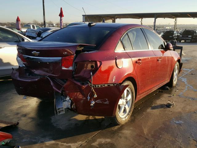 1G1PE5SB3G7143563 - 2016 CHEVROLET CRUZE LIMI BURGUNDY photo 4