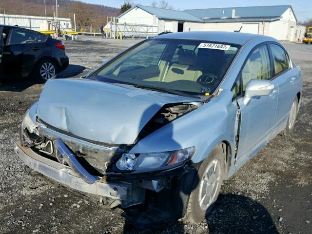 JHMFA36256S023948 - 2006 HONDA CIVIC HYBR BLUE photo 2