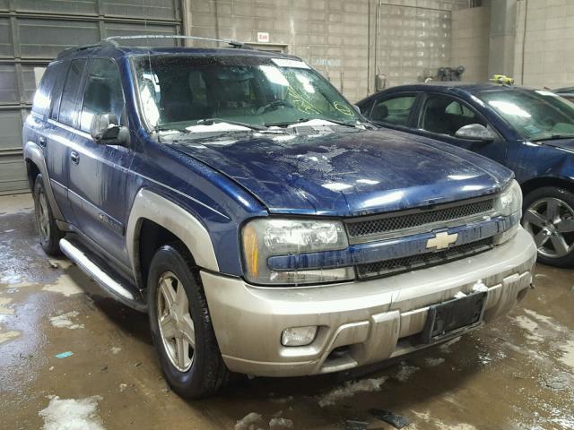 1GNDT13S822402990 - 2002 CHEVROLET TRAILBLAZE BLUE photo 1