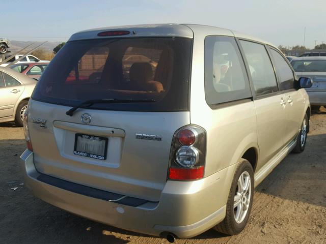 JM3LW28A950554804 - 2005 MAZDA MPV WAGON CREAM photo 4