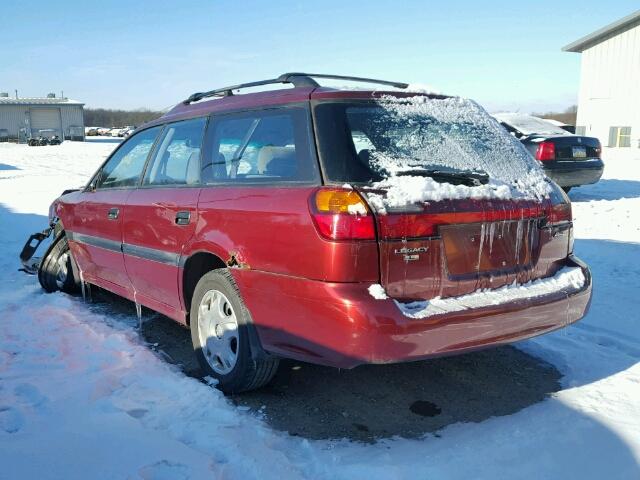 4S3BH635327300895 - 2002 SUBARU LEGACY L RED photo 3