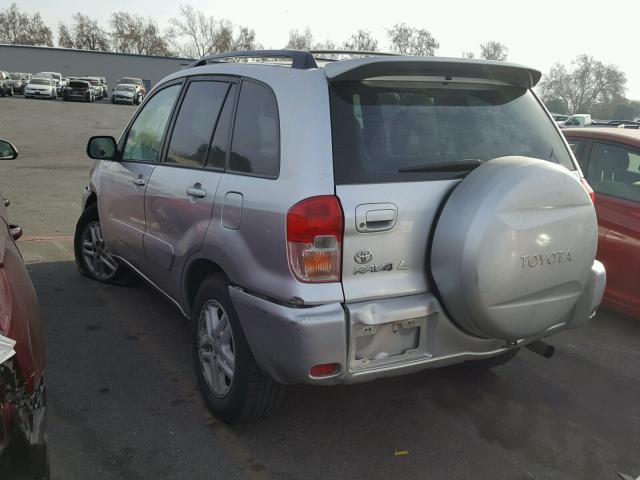 JTEGH20V930082471 - 2003 TOYOTA RAV4 SILVER photo 3