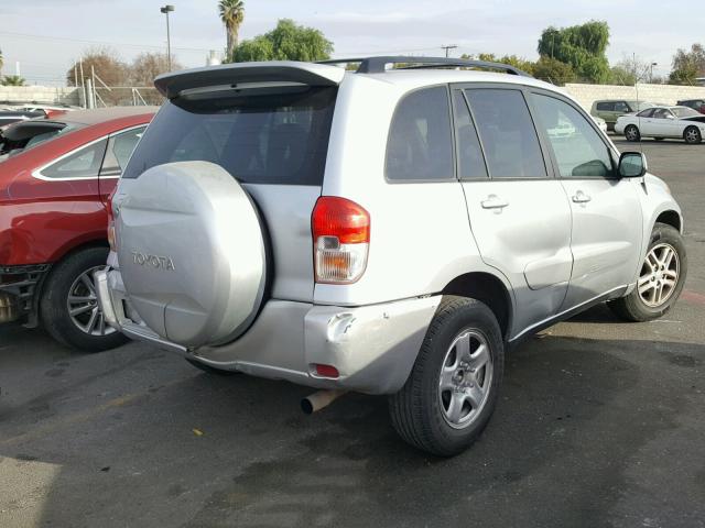 JTEGH20V930082471 - 2003 TOYOTA RAV4 SILVER photo 4