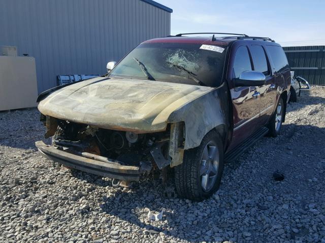 1GNFK36319J107404 - 2009 CHEVROLET SUBURBAN K RED photo 2