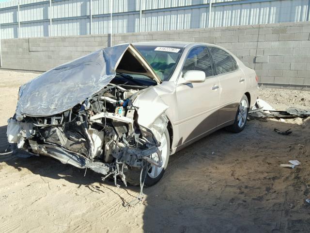 JTHBA30G855057897 - 2005 LEXUS ES 330 GOLD photo 2